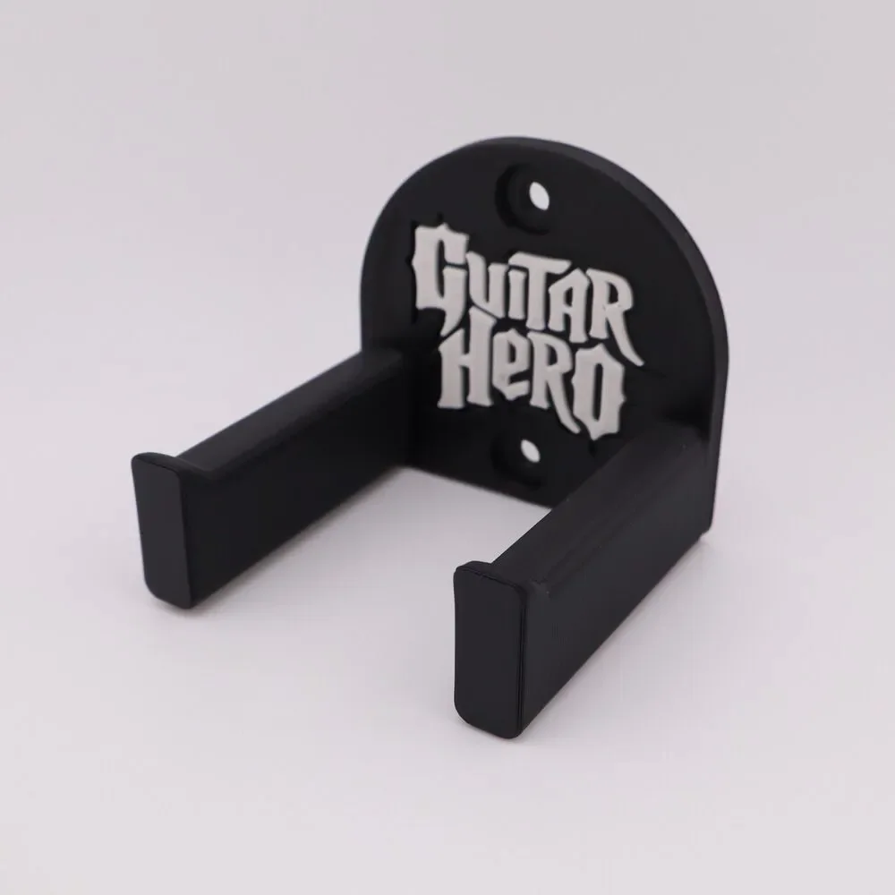 3D Printed - Universal Wall Mount Bracket for Guitar Hero Video Game Controllers